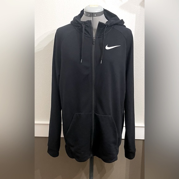 Nike Other - Nike Mens Full Zip DriFit Hooded Sweatshirt Black Size Medium Activewear